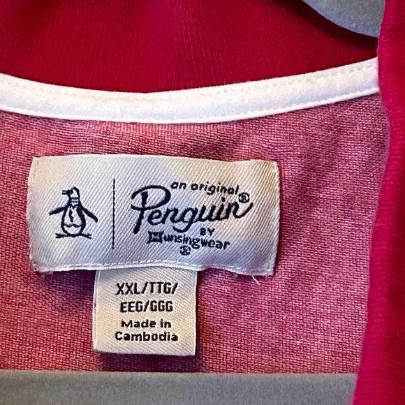 Original Penguin brand polo t shirt Preowned XXL - Picture 4 of 5